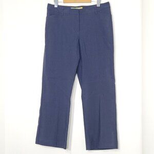 Denver Hayes Petite Navy Blue Contemporary Fit Straight Leg Pant Size 10 X 28